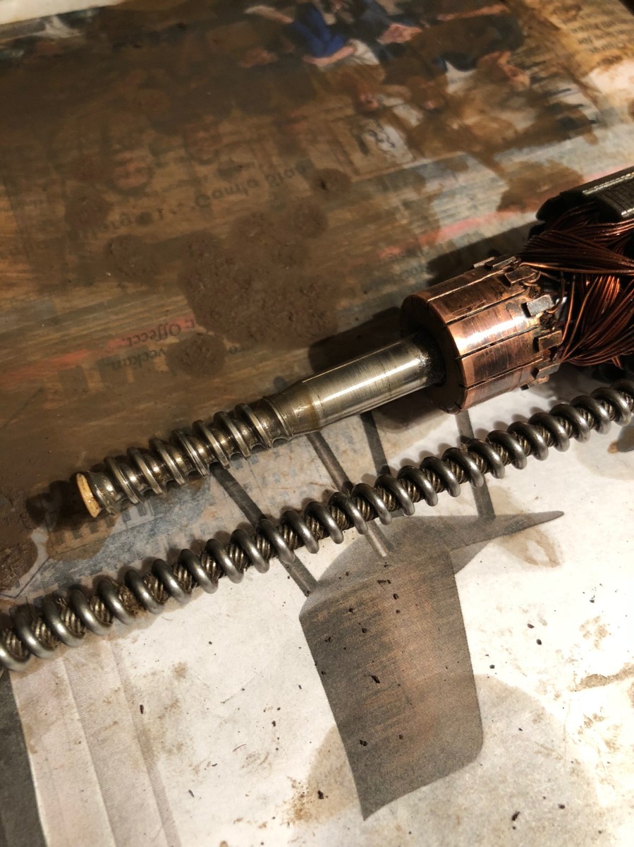 cleaned spring and motor